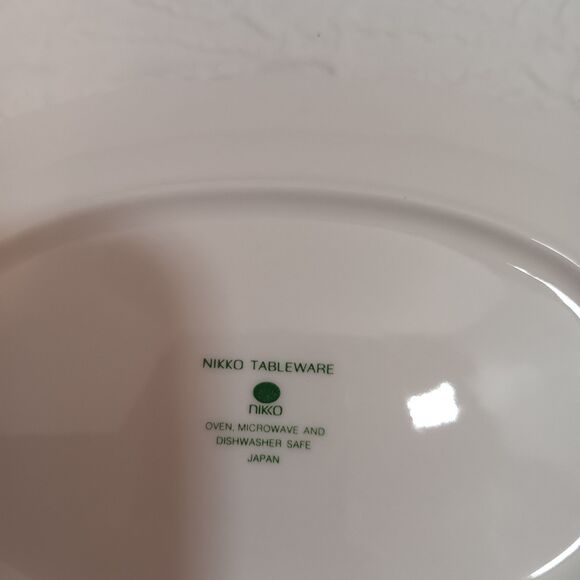 Vintage Nikko BLUE PEONY Oval Relish Dish Japan Fine Tableware Blossomtime - Picture 10 of 10